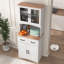 Armoire de rangement de cuisine blanche