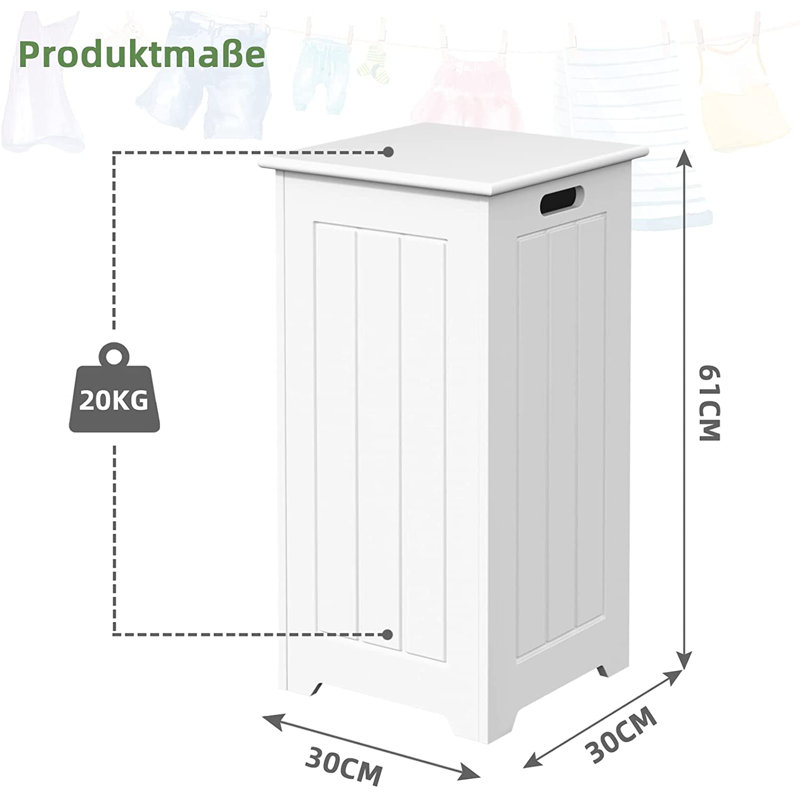 Wood Cabinet Laundry Hamper