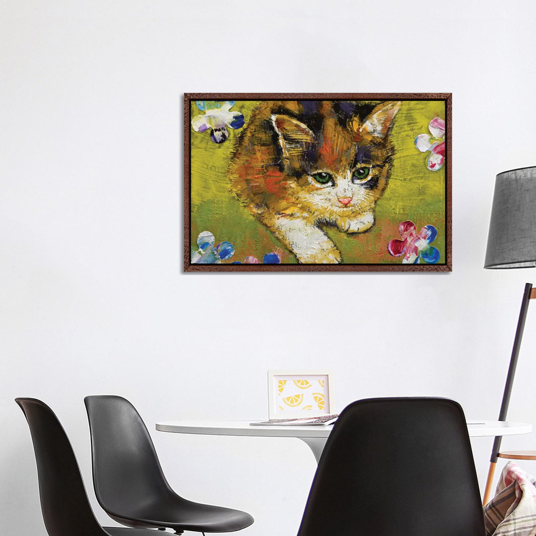 Calico Kitten von Michael Creese - Galerie-verpackte Leinwand Giclée auf Leinwand