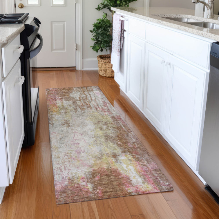Machine Washable Indoor/Outdoor Claudian ACN1640 Tan Rug