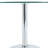 Modern 35'' Round Tempered Glass Pedestal Dining Table with Chrome Base-1194189247