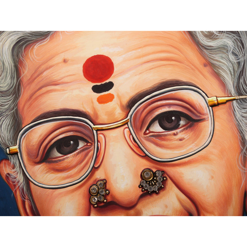 M. M. Subbulakshmi, peinture encadrée de Tanjore