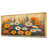 Toile avec cadre flottant or