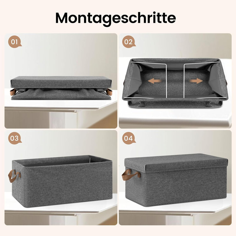 17 Stories Wool / Felt Decorative Bin, 27 L