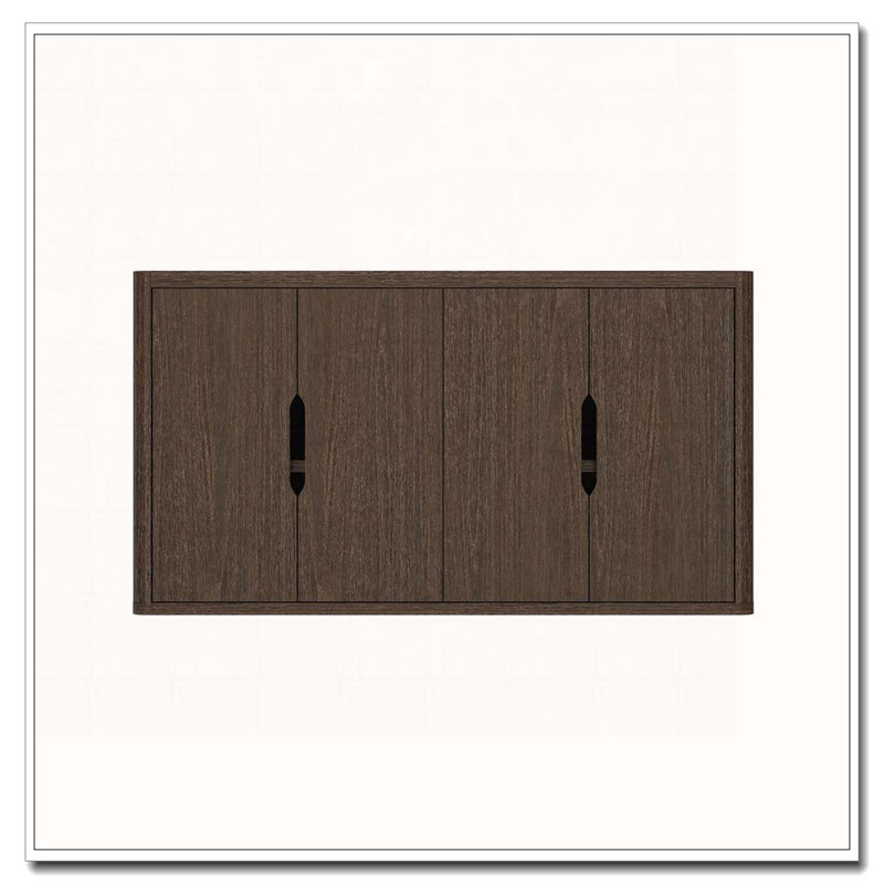Armoire 4 portes avec rangement, Brown