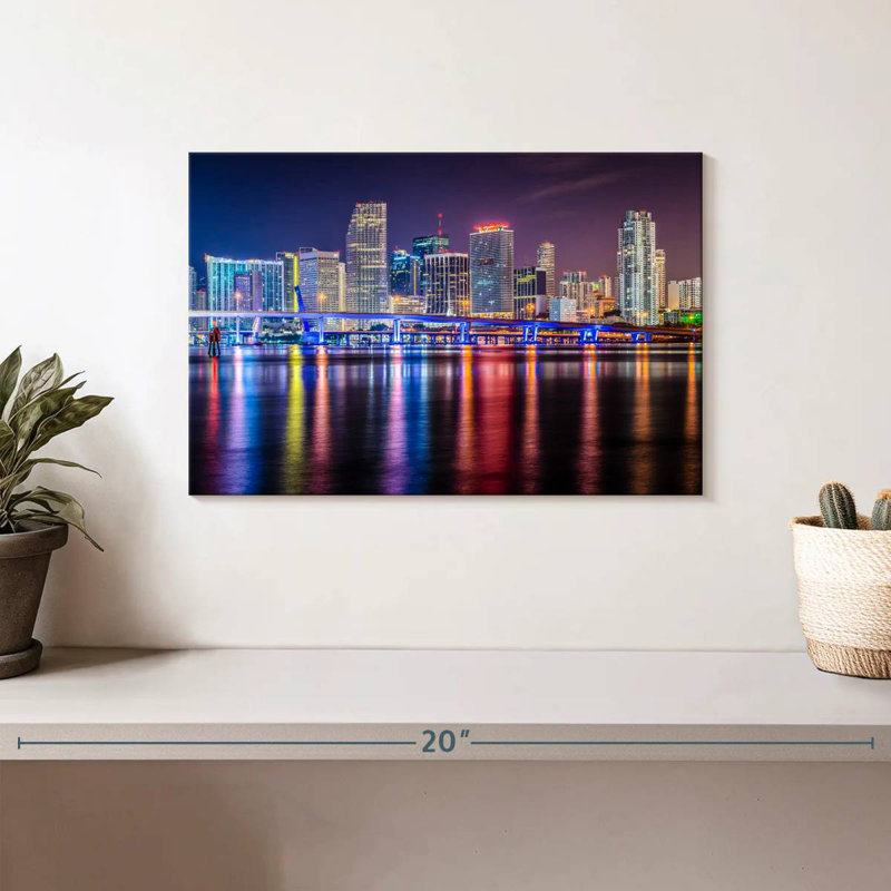 Couleurs Sirci Miami la nuit, H 8 po x l 12 po