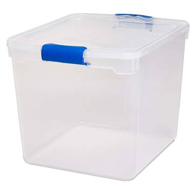 Superio Clear Plastic Storage Bins with Lids, 28.5 Quart (6 Pack),  Stackable Storage Container with Latches and Handles