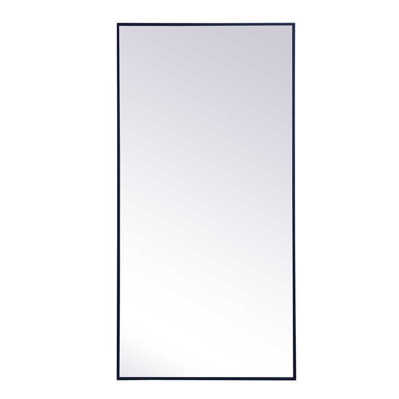 Miroir mural Sabine, 60 po x 30 po, Bleu