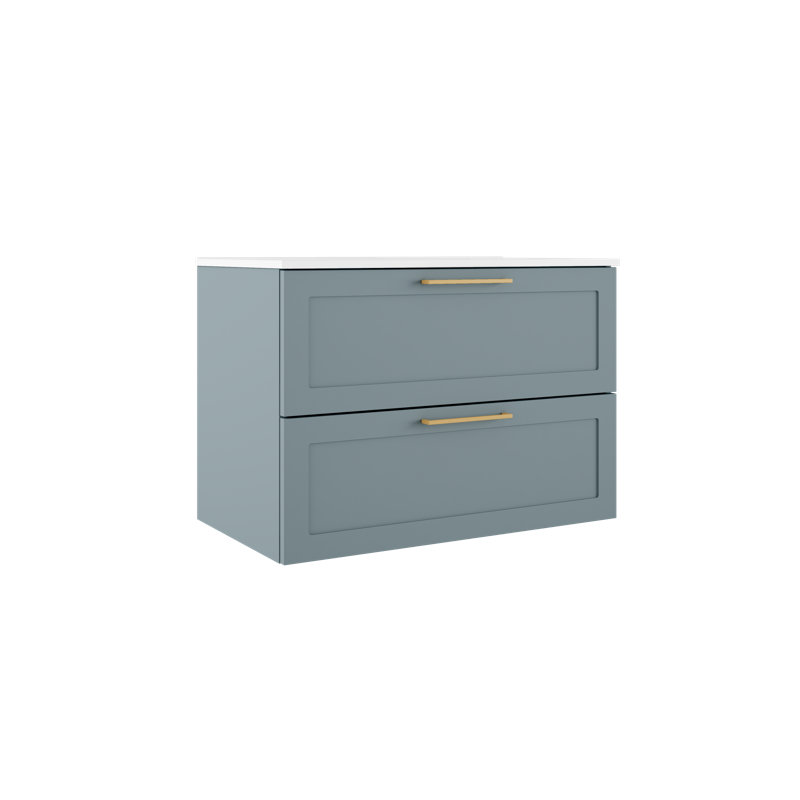 Ensemble de meuble-lavabo simple 32 po, Bleu clair
