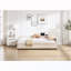 Lit de jour simple rembourré avec couchette-733600675