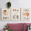 Collection de coquillages I - ensemble de 3 peintures sur toile encadrées