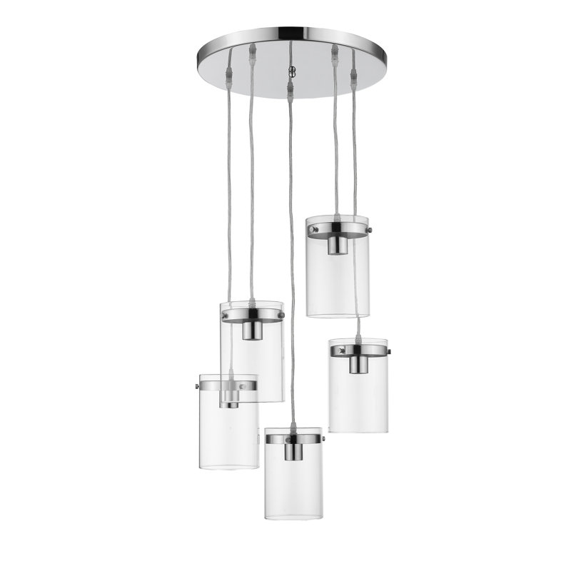 Lambrecht 5 - Light Cluster Pendant, Chrome