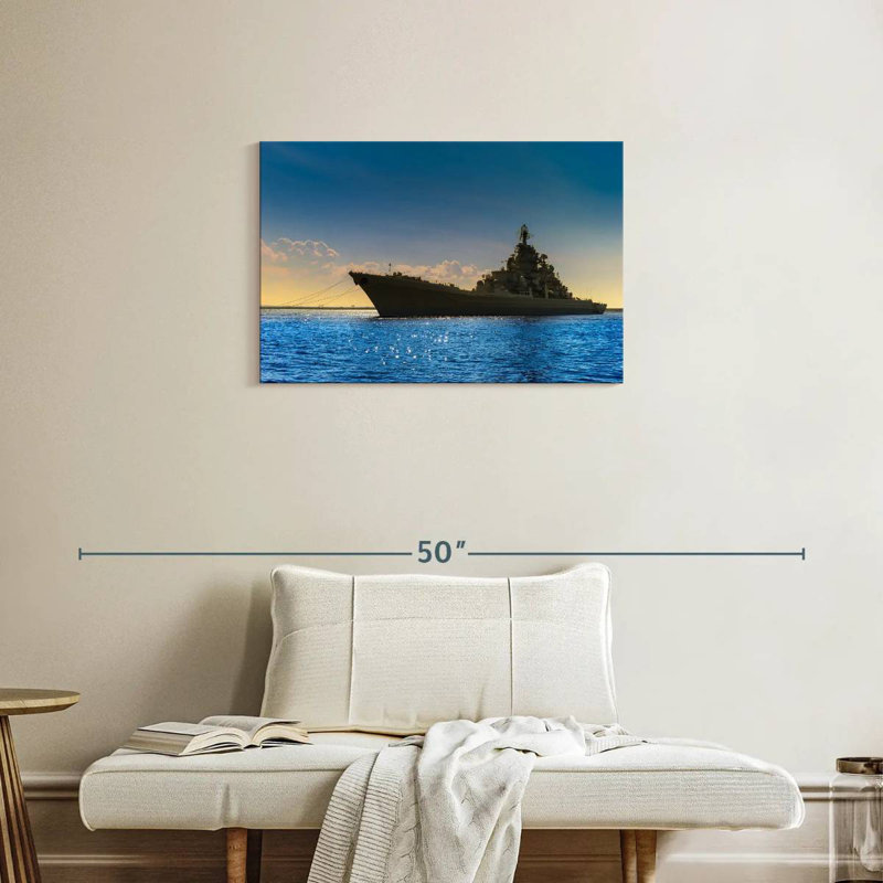 Mait Battleship, 20" H x 30" W