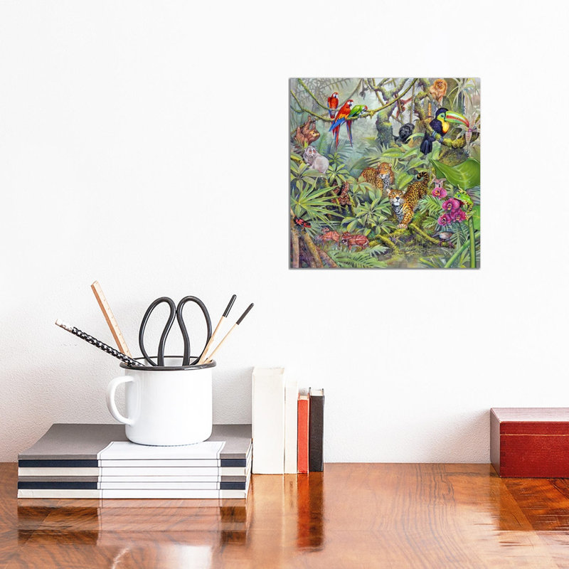 The Rainforest by Tim Knepp - Wrapped Canvas Painting, 30.48 cm H x 30.48 cm W