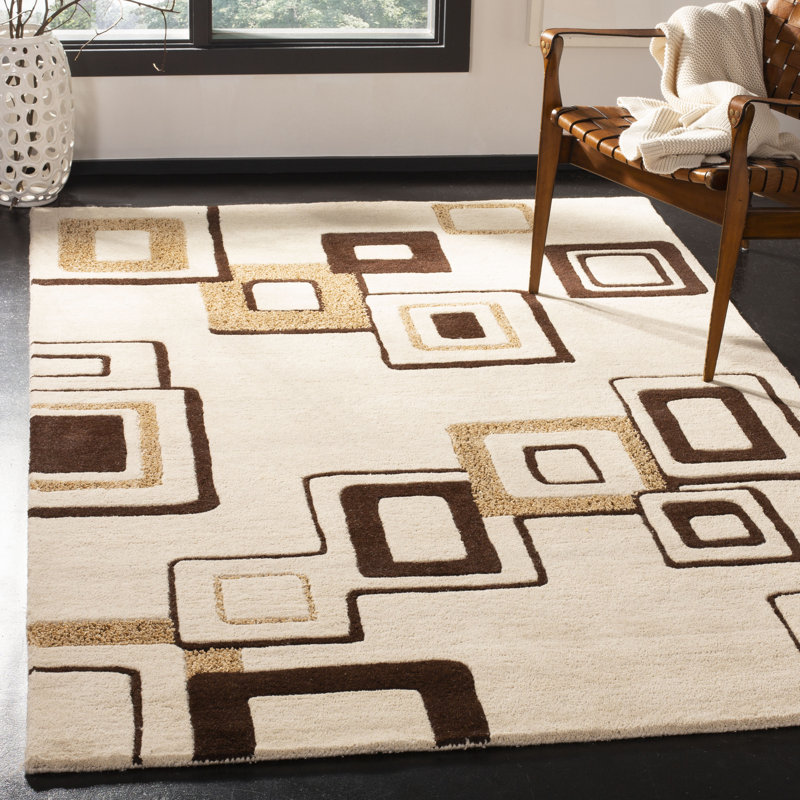 Hand Tufted Wool And Viscose Rug, Rectangle 2'5" x 12'
