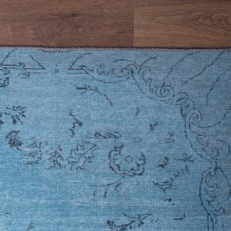 Premium Machine Washable Carpet, 4.6 x 6.2 Feet, 100% Polyester, 1850 g/m² | Pile Height: 0.2 Inches | Eco-Friendly Recycled Poly Cotton Underside | Perfect for Living Room, Bedroom, and High-Traffic Areas