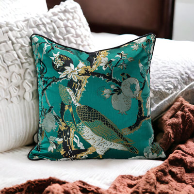 Birds Art Silk Throw Pillow Cover