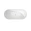 Baignoire autoportante autoportante blanche autoportante 60 po x 29 po