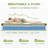 Full Mattress, 12 Inch Hybrid Mattress In A Box With Gel Memory Foam And Pocket Springs, Pressure Relief & Motion Isolation, Certipur-Us Certified, No Odor-1276755616-1276755645