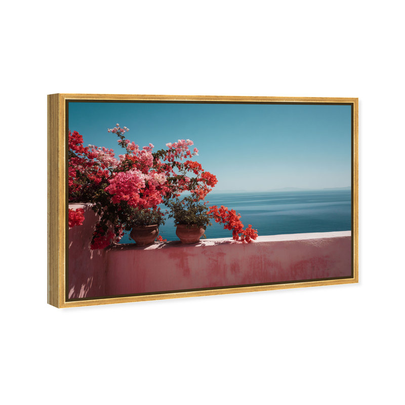 Roseate Horizon Print by Oliver Gal, 16"H x 11"W, Gold Floater Frame