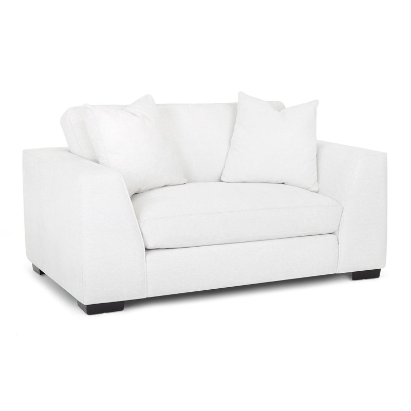 Chaise à deux accoudoirs Benehaley, Neige