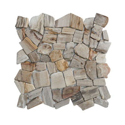 Utah 11.4" x 11.4" Natural Stone Random Mosaic Wall & Floor Tile