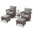 Malaree Wicker 2 - Person Patio Conversation Set with Cushions-1422536974