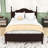 Wood Platform Bed with Wooden Slat and Headboard-978830473-978830474