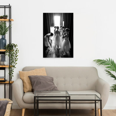 «Young Ballerinas Backstage Classic Dramatic Elegant», art mural