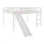 Lit mezzanine avec glissade, conception multifonctionnelle, lit double