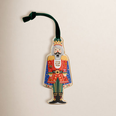 5" Porcelain Holiday Shaped Ornament