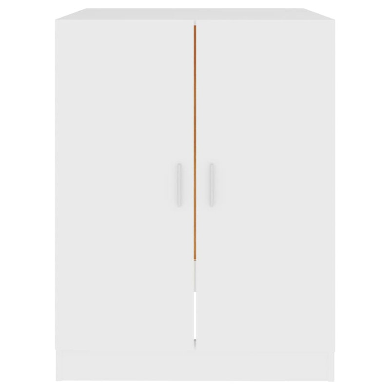 Wood Laundry Room Organiser, White