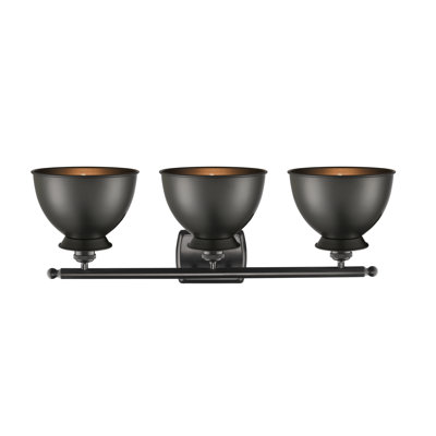Éclairage pour meuble-lavabo à intensité variable 3 lumières Erastus