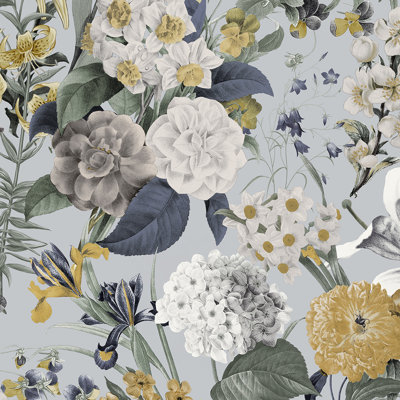 Papier peint floral 