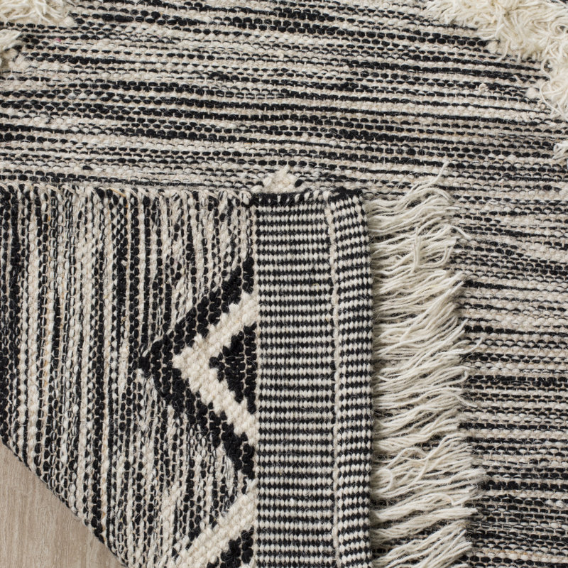 Isbell Geometric Hand Woven Area Rug, Rectangle 152 x 244 cm