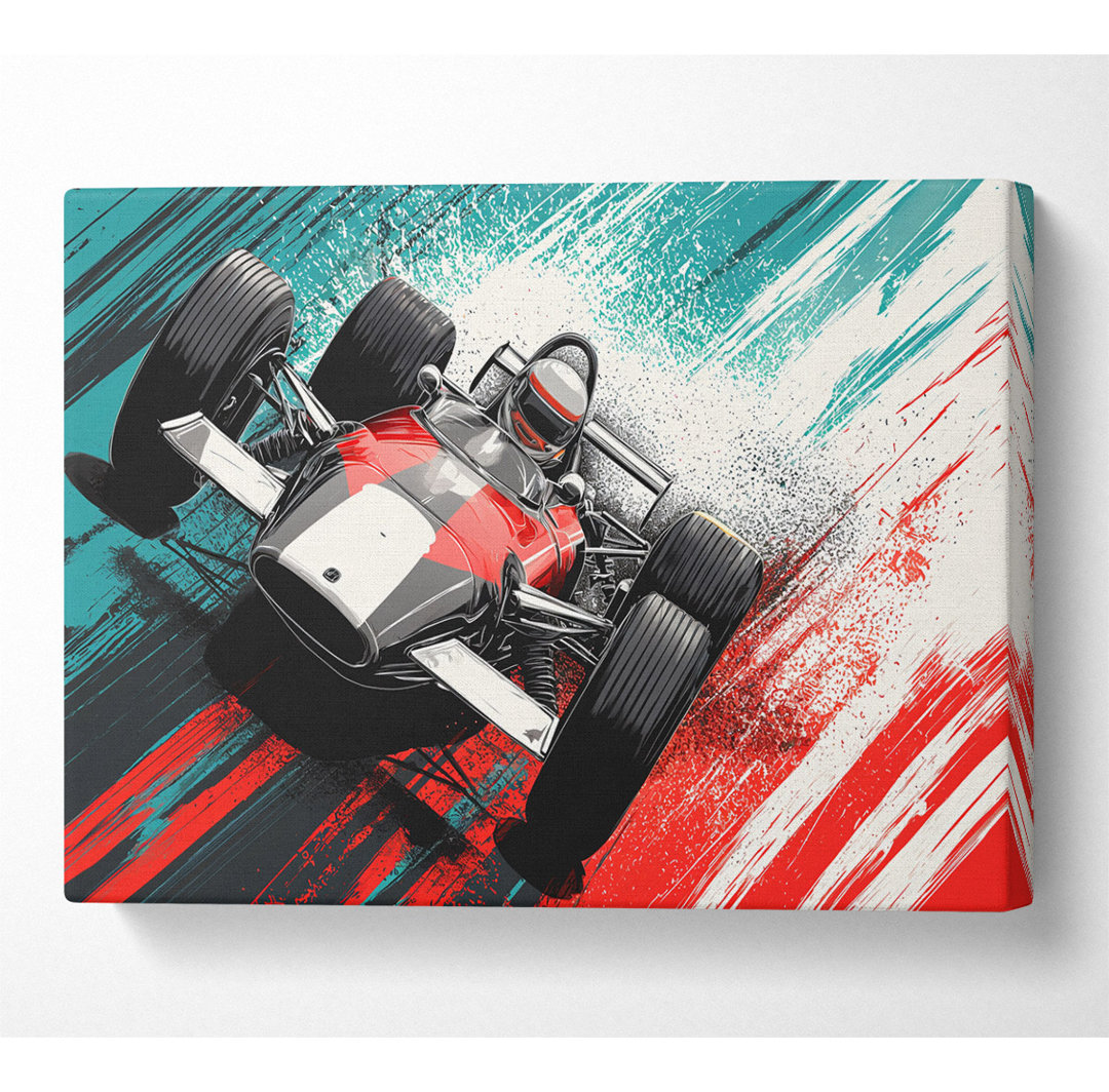 Formula One Blast - No Frame Kunstdrucke auf Leinwand