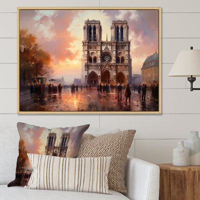 La cathédrale de Normandie par Claude IV sur toile