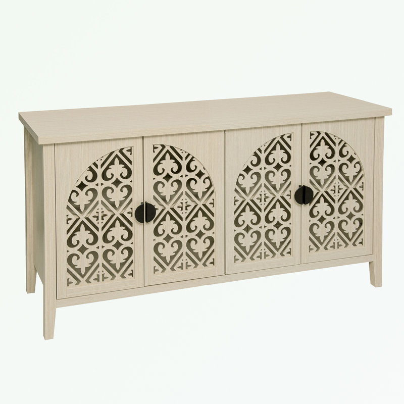 Buffet 4 portes avec pieds robustes