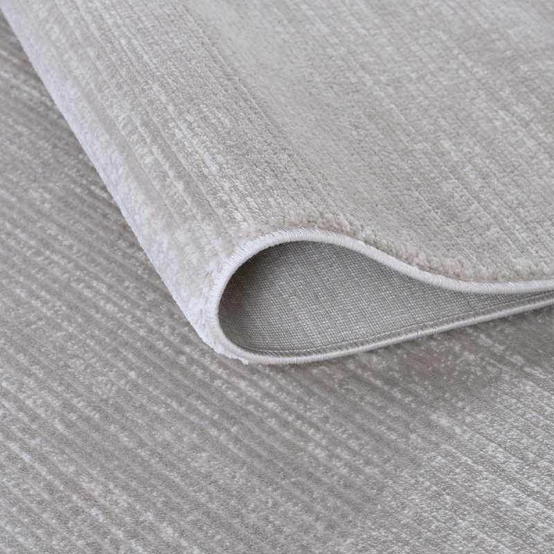 Carmel Modern Striped Grey Area Rug, Rectangle 160 x 230 cm