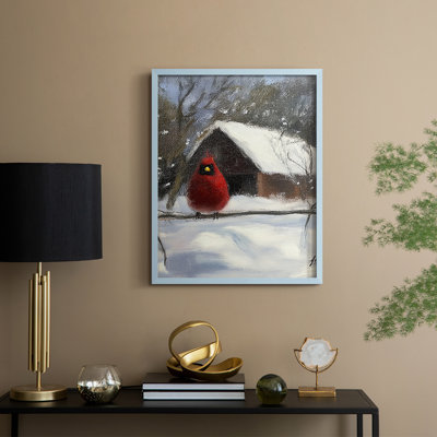 «Christmas Holiday Art CDXLV», reproduction d'art encadrée - bois massif