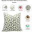 Housse de coussin en lin de qualité supérieure Fabividine - Motifs floraux éclatants, Madhubala-109666364