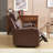 81.09" W Top Genuine Leather Power Reclining Sofa With Adjustable Headrest, USB & Wireless Charging(Set Of 2)-533404620