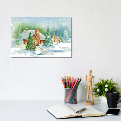 Holiday Town I by Lanie Loreth - Wrapped Canvas Painting