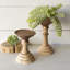 Ensemble de 2 porte-bougies en bois