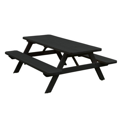 Table de pique-nique Keystone Amish Co., 8 pi, gris anthracite
