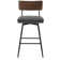 Swivel Upholstered Counter Stool with Metal Frame