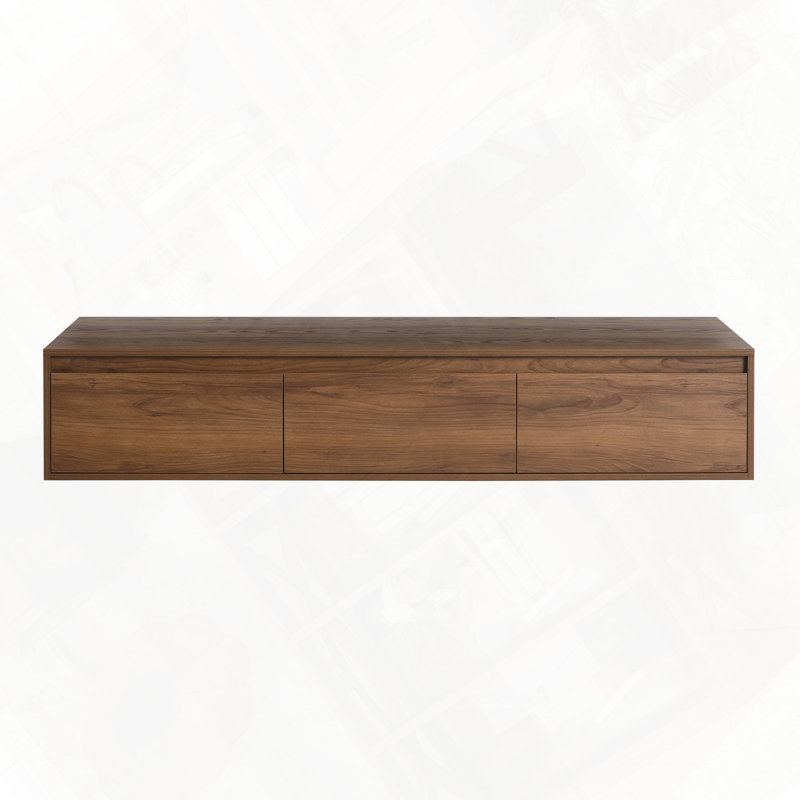 Armoire de salle de bain avec tiroir flottant à fixation en douceur sans lavabo