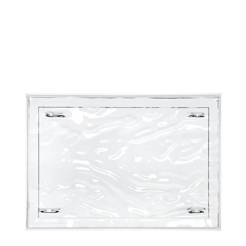 Dune Decorative Tray, Crystal, 21.65" x 14.96"