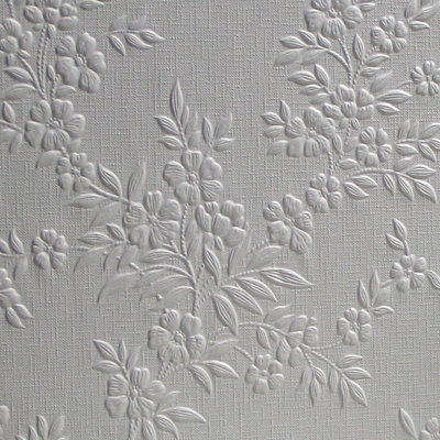Blume Original 33' x 20.5" Floral and Botanical 3D Embossed Wallpaper
