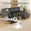 Canapé modulaire en flanelle 3 pièces-521368004-521368003